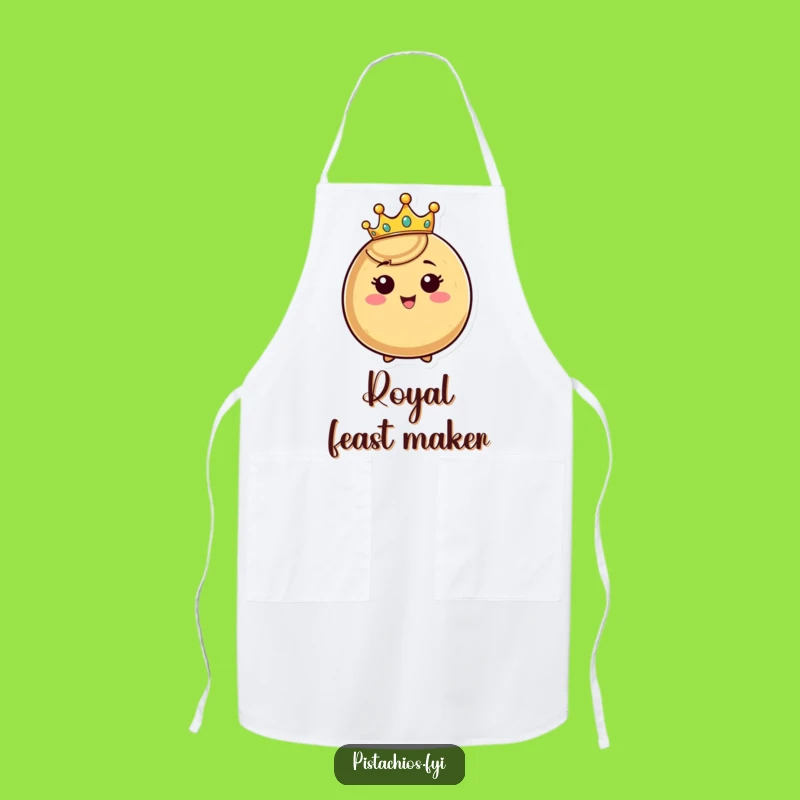 Funny Crowned Nut Apron - Happy Kitchen Fun & Perfect Regal Gift
