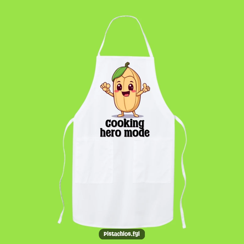 Funny Hero Brazil Nut Apron: A Delighted Nut's Bold Pose for a Perfect Funny Gift