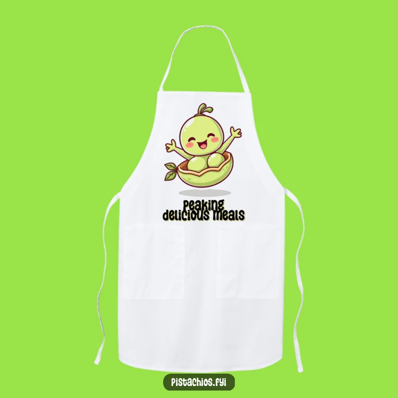 Funny Pea Pod Bounce Apron: Lively and Hilarious Kitchen Wear