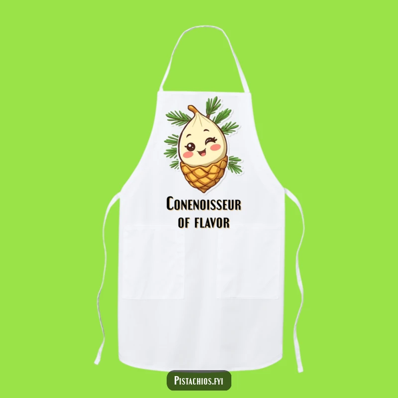 Funny Pine Nut Apron - Kitchen Fun with a Winking Nut