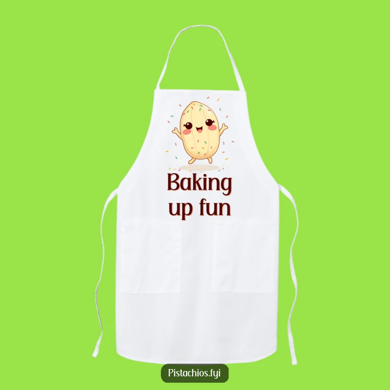 Funny Pistachio Apron: Delighted Sprinkle Dancer Chef