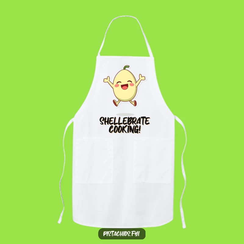 Funny Pistachio Apron: Nutty Snack Accessory For Kitchen Fun