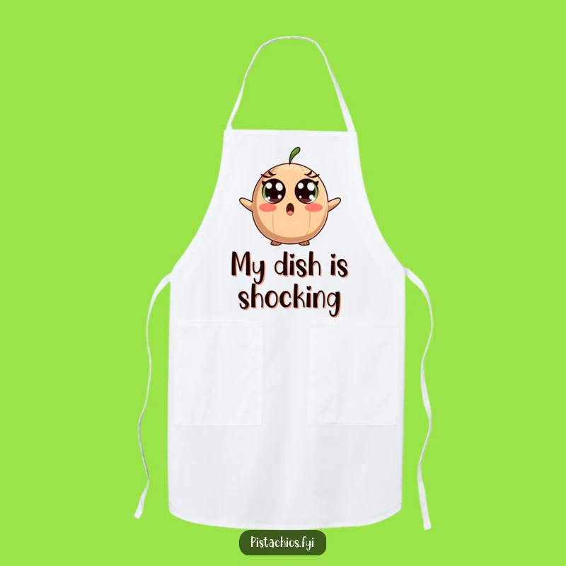 Funny Surprised Brazil Nut Apron - Wide Eyes, Chef's Shocking Style!