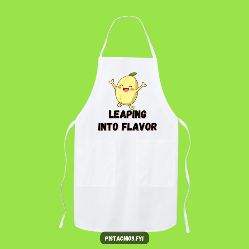 Funny Joyful Leaping Pistachio Apron - Chef-Worthy Nutty Fun, Perfect Funny Gift