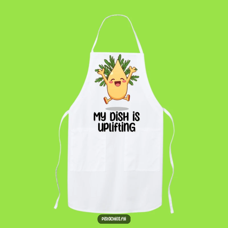Funny Pine Nut Apron - Leaping Chef, Joyful Kitchen Style!