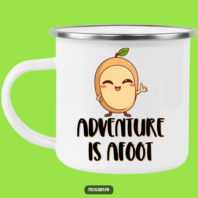 Funny Winking Nut Camping Mug: Adventure with Confidence, Durable & Humorous