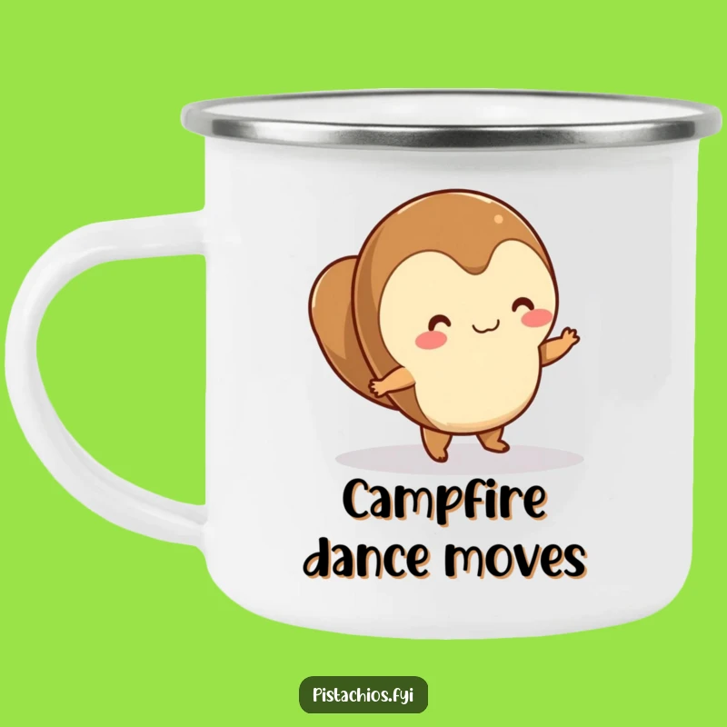Funny Dancing Hazelnut Camping Mug: Adventure Beats, A Lively Funny Gift