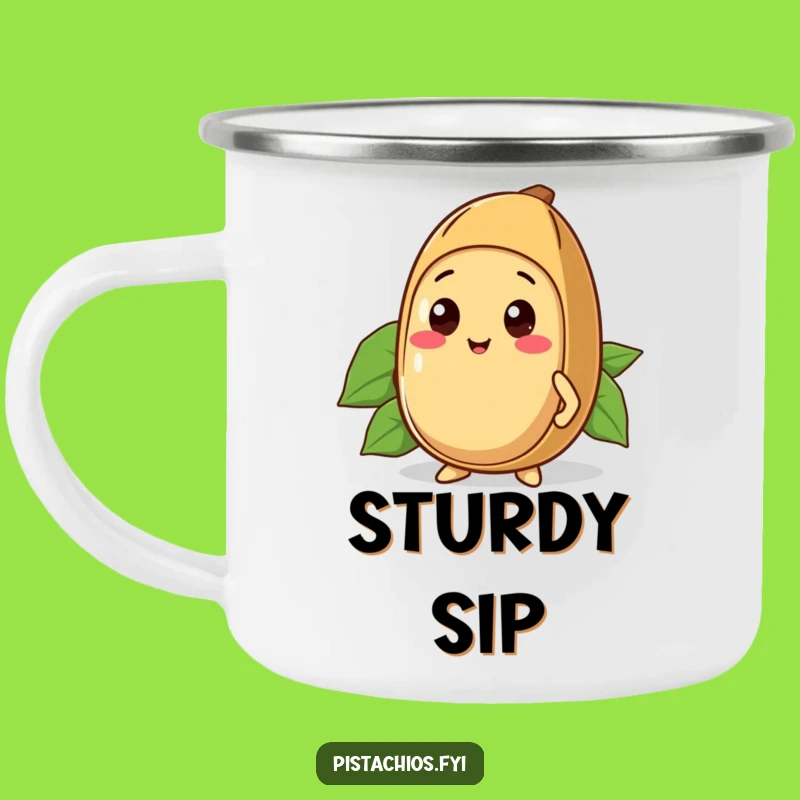 Funny Kawaii Brazil Nut Camping Mug: Strong Shell Pal - Durable & Bold Outdoor Gift