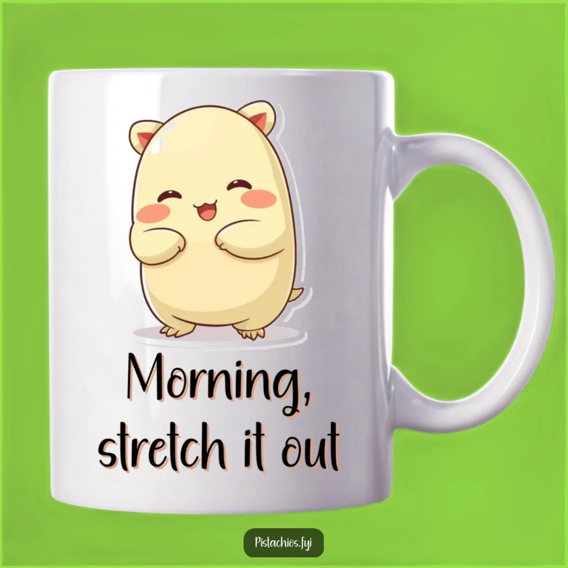 Funny Chubby Pistachio Mug: Silly Stretchy Nut, The Perfect Funny Gift for Morning Routines!