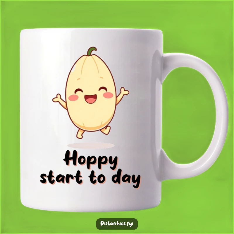 Funny Happy Pistachio Hop Mug: A Joyful and Hilarious Gift for Nut Lovers!