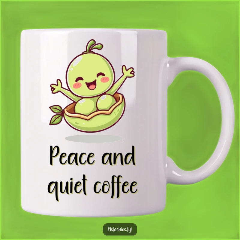 Funny Pea Pod Bounce Mug: Hilarious and Cheerful Gift for Veggie Lovers