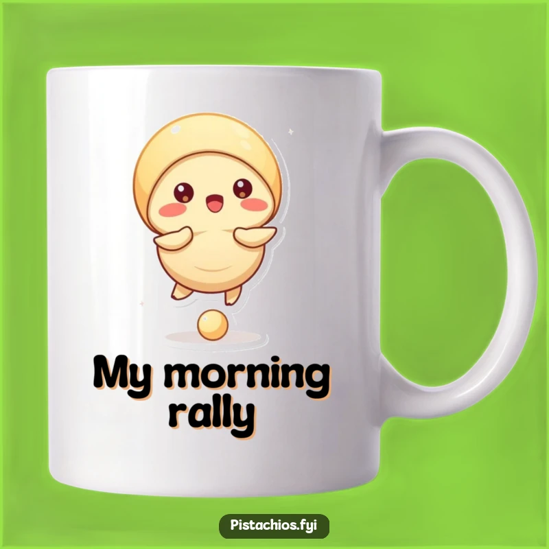 Funny Pistachio Mug Gift: Bouncing Ball Shell Play