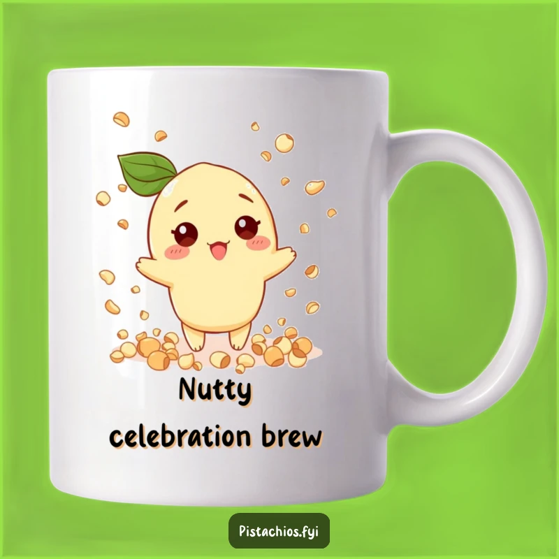 Funny Pistachio Mug Gift: Nut Confetti Celebration