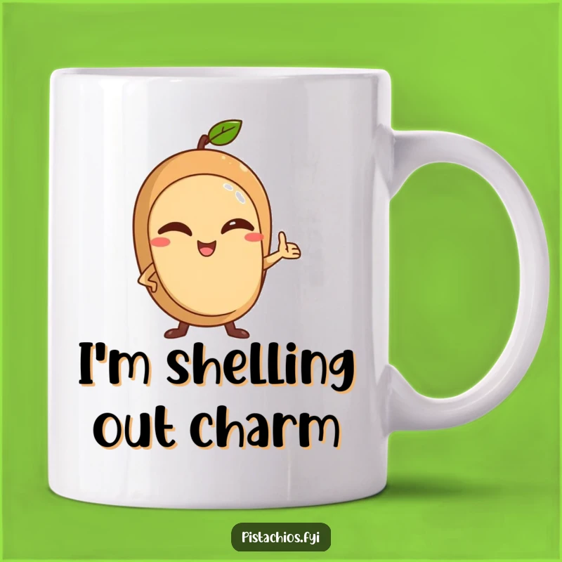 Funny Winking Nut Mug: Confident Nut Character, Perfect Humorous Gift