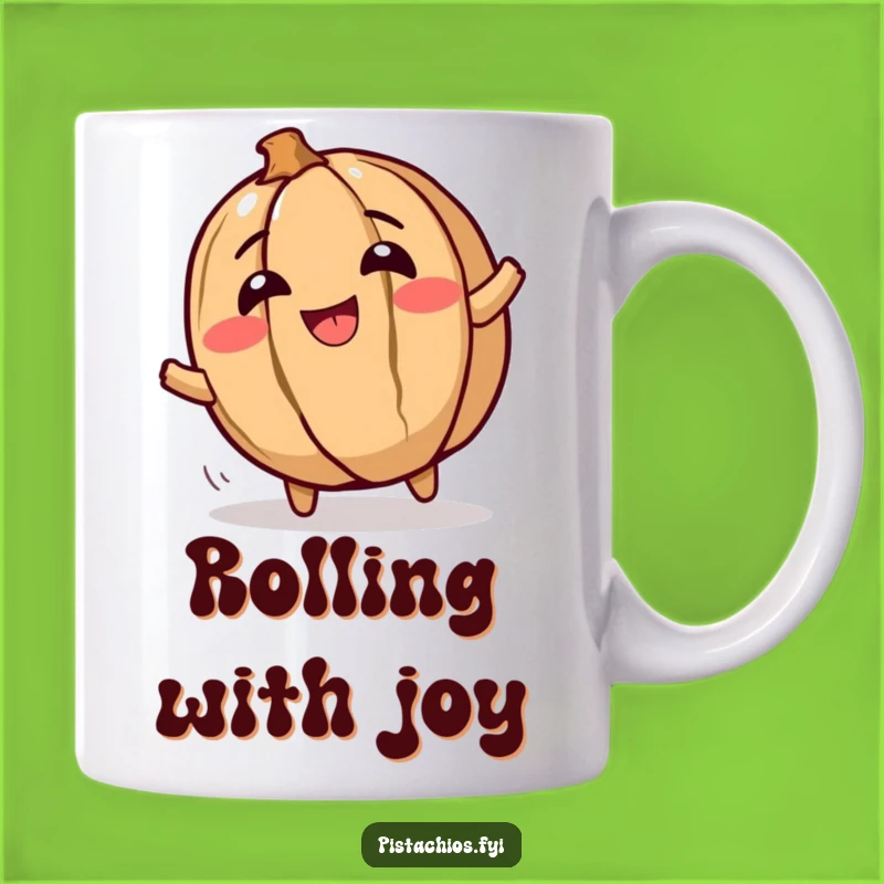 Funny Walnut Mug: Giggling Joy, Hilarious Nutty Gift for Coffee Lovers