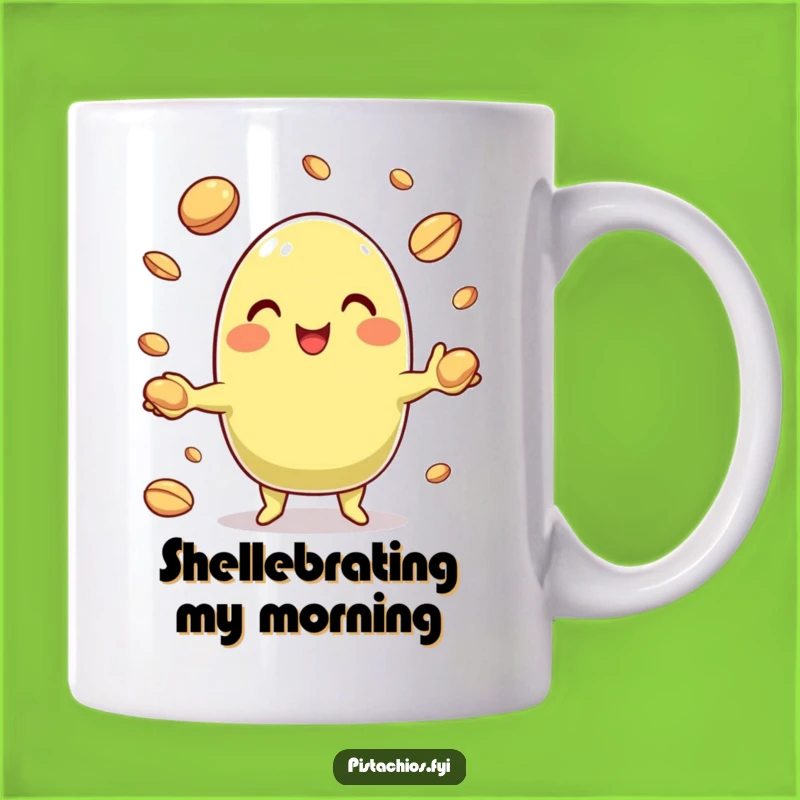 Funny Pistachio Juggling Nuts Mug: A Hilarious Gift for Nut Lovers