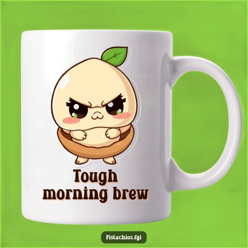 Funny Macadamia Tough Guy Mug: Pretend Tough Nut - Hilarious Gift!