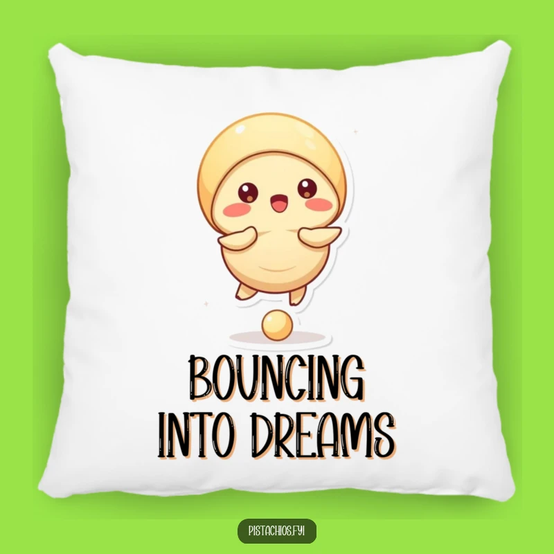 Funny Pistachio Pillow: Bouncing Ball Shell Comfort