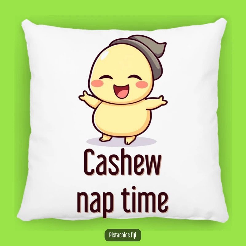 Funny Cashew Jig Pillow: Cozy Winking Nut's Dance - Comfy Gift!