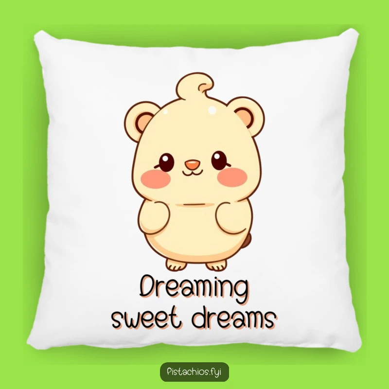 Comfy Funny Macadamia Shy Smile Pillow - Cozy Nutty Decor, Great Funny Gift