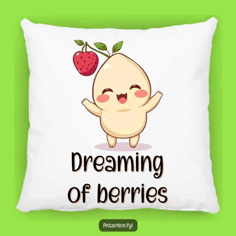 Funny Cashew Pillow: Delighted Berry Balancer, Cozy & Charming Cushion Gift