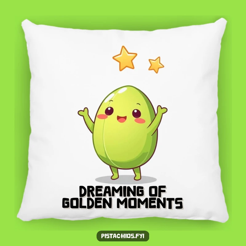 Funny Pistachio Nut Pillow: Cozy Up with Starry Dreams, Humorous Home Decor Gift!
