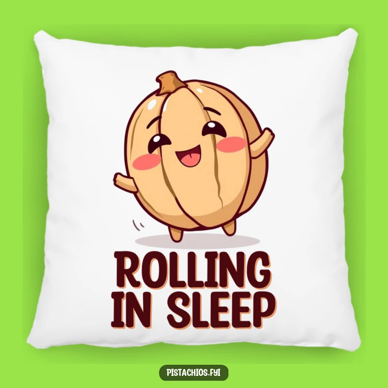 Funny Walnut Pillow: Soft Giggling Cushion, Hilarious Nutty Home Gift