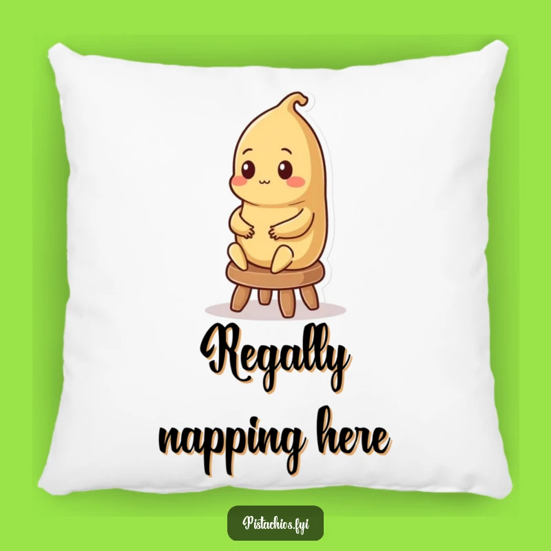 Comfy Funny Brazil Nut King Pillow - Regal Nutty Comfort, Great Funny Gift