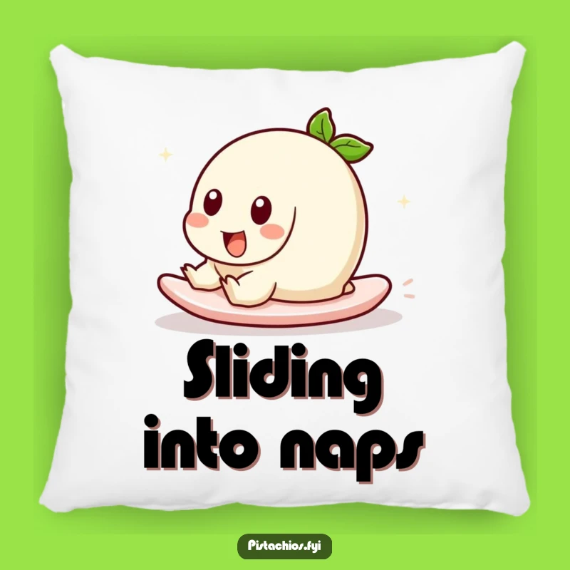 Funny Sliding Pistachio Pillow: Cuddle Up in Hilarious Playful Comfort