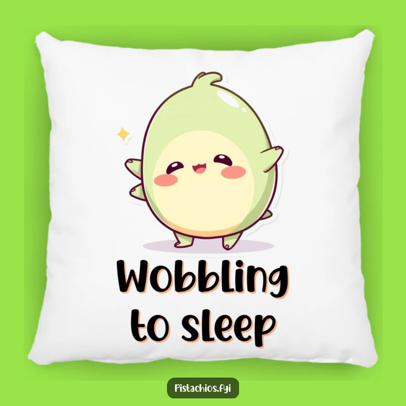 Funny Wobbly Pistachio Pillow: Cozy Playful Wobbling Nut, The Snuggliest Funny Gift!