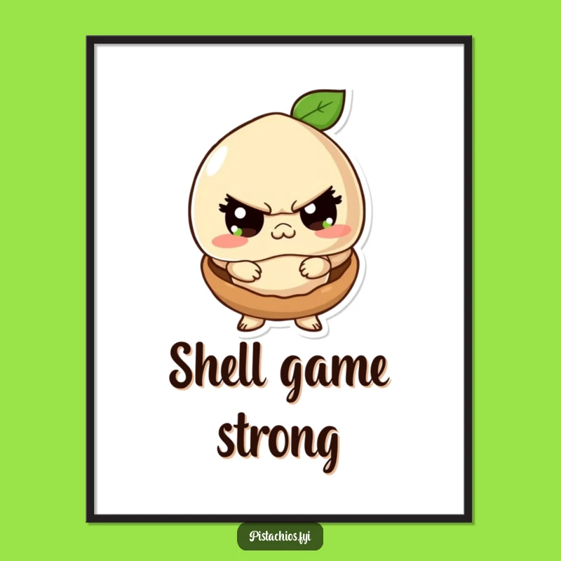 Funny Macadamia Tough Guy Digital Art: Pretend Tough Nut - Instant Fun!