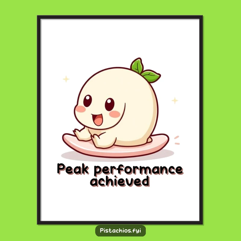 Funny Sliding Pistachio Digital Art: Bring Hilarious Playful Motion Home