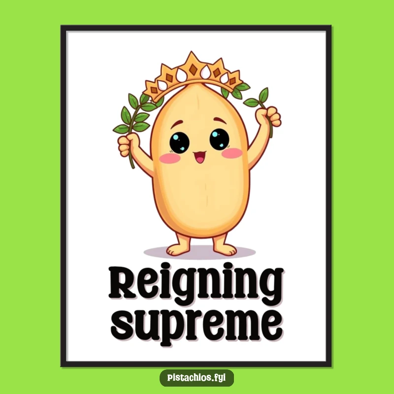 Funny Victorious Nut Digital Art - Champion Nut Character Victory, Instant Funny Gift for Decor