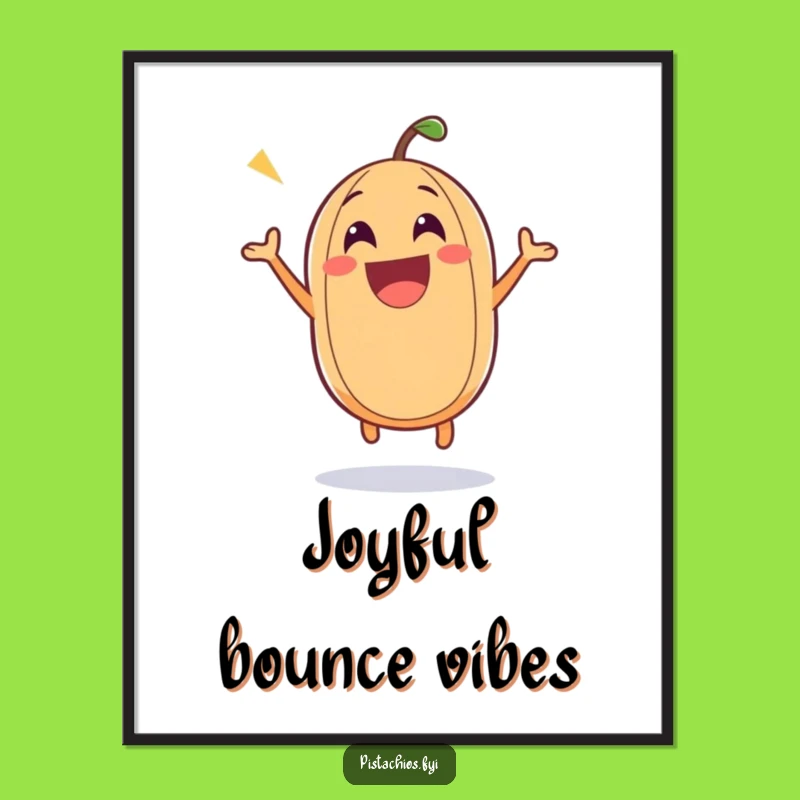 Funny Nutty Joy Digital Art: Bouncing Character - Instant Humorous Gift