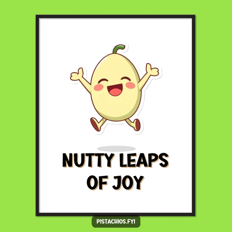 Funny Pistachio Digital Art: Instant Download Nutty Wall Decor