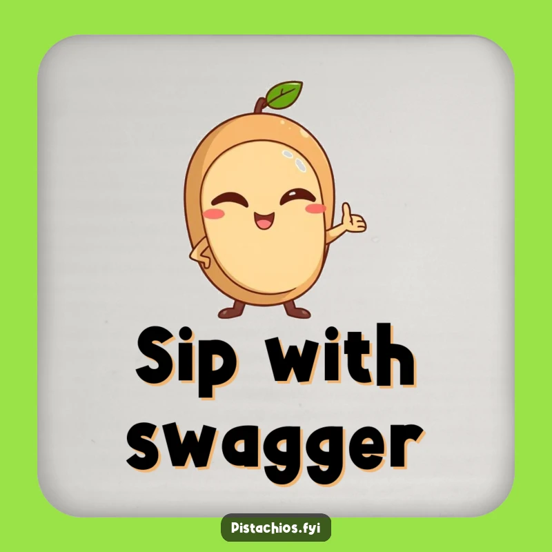 Funny Winking Nut Coasters: Protect Surfaces with Confidence, Humorous Set