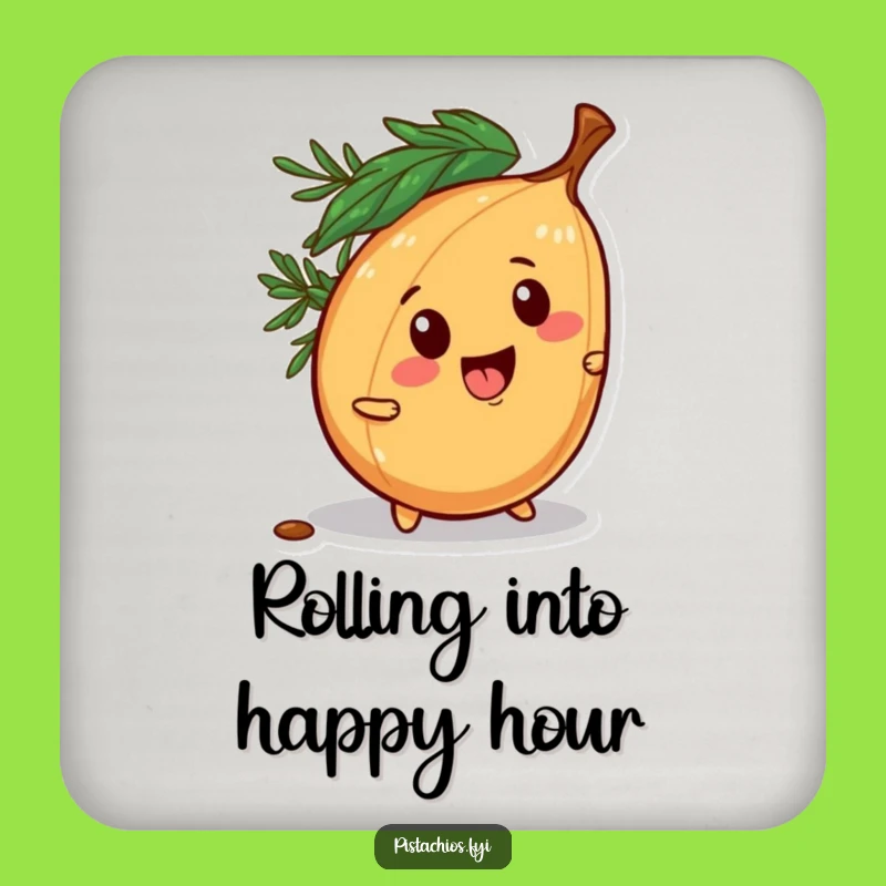 Funny Pine Nut Escape Coaster - Protect Surfaces Playfully, Great Funny Gift