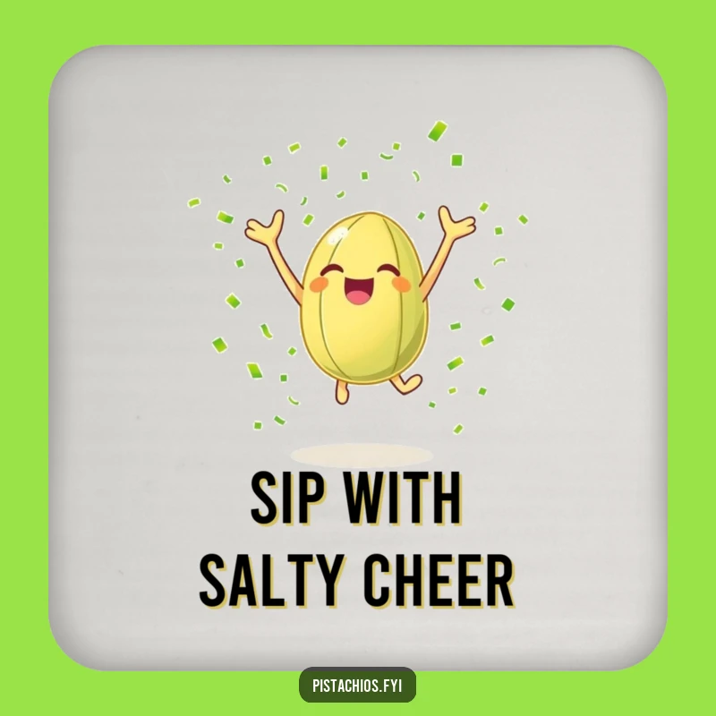 Funny Pistachio Nut Coaster: Protect Surfaces with Joyful Charm