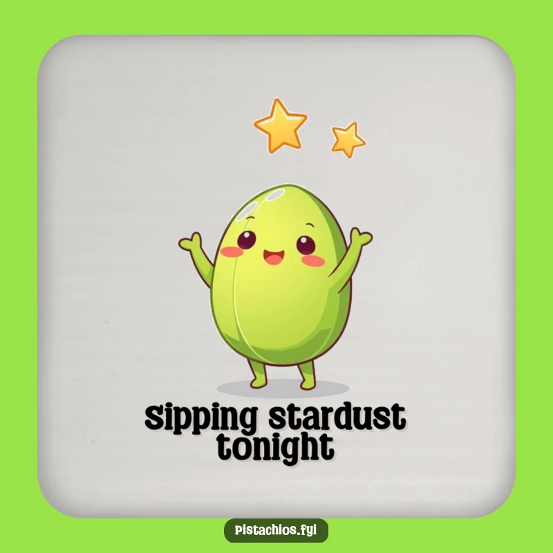 Funny Pistachio Nut Coaster: Protect Surfaces with Nutty Humor, Hilarious Gift!
