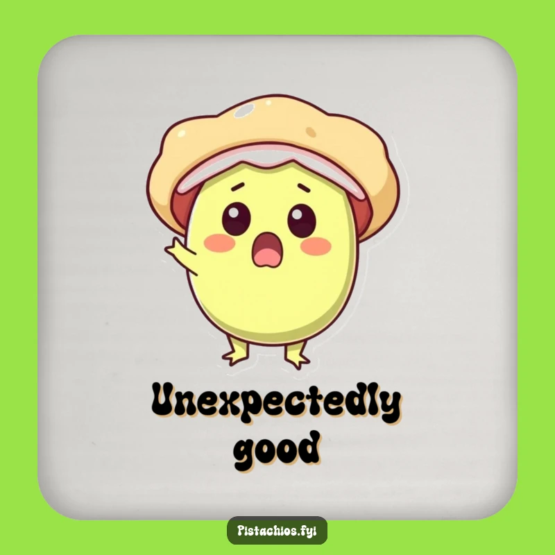 Funny Surprise Pistachio Coaster - Delightful Drink Accessory