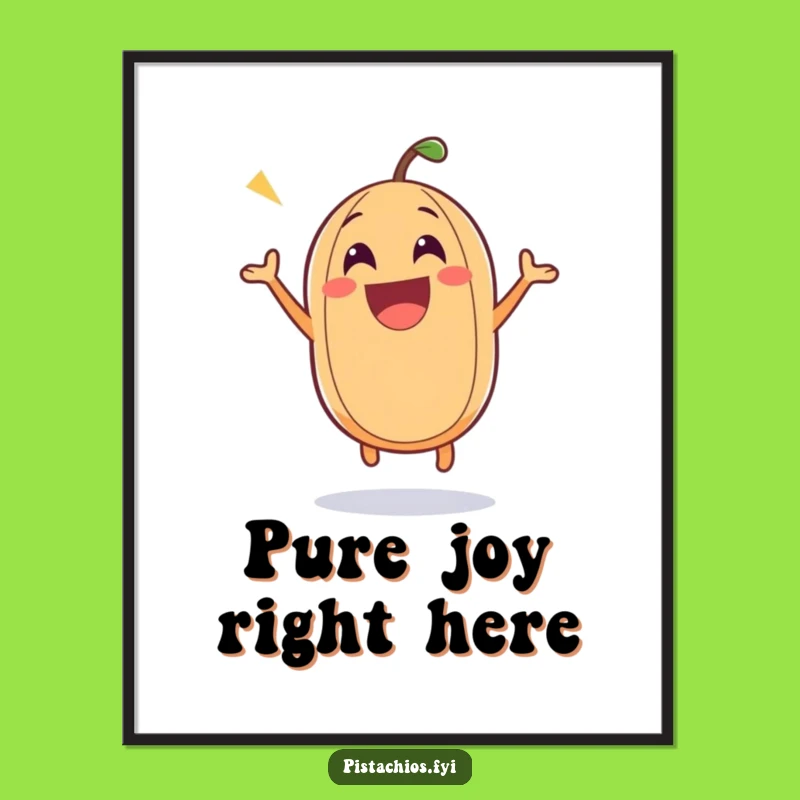 Funny Nutty Joy Poster: Bouncing Scene - Whimsical Wall Art Gift