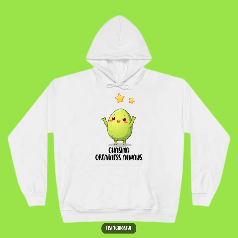 Funny Pistachio Nut Hoodie: Cozy Up with Star Dreams, Ultimate Funny Gift!