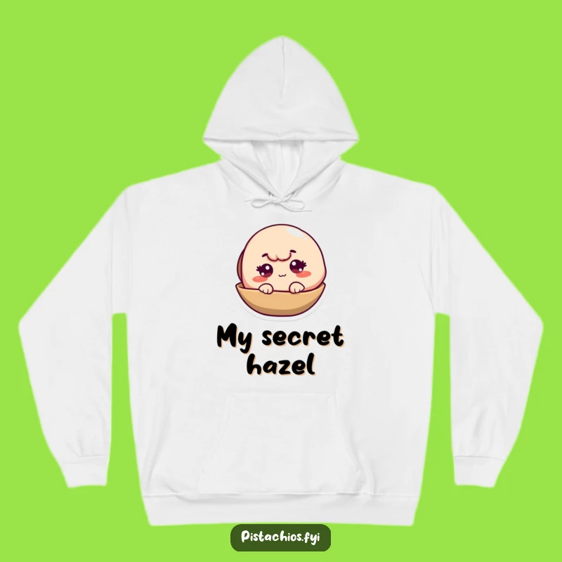 Cozy Funny Winking Pistachio Shell Hoodie: Warmth & Whispered Jokes