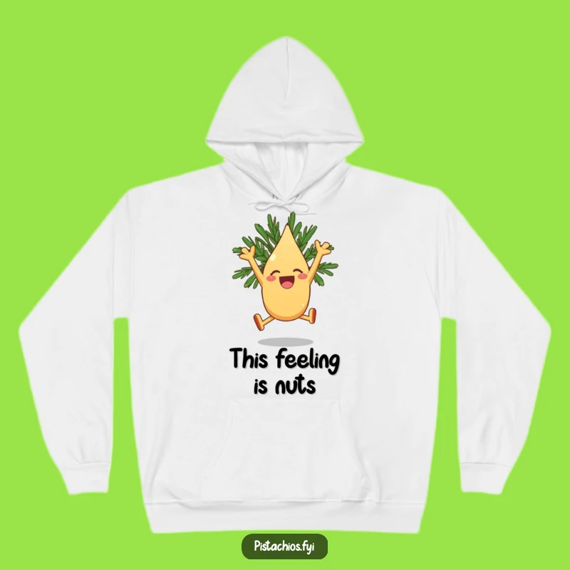 Funny Pine Nut Hoodie - Leaping Joy, Cozy & Enthusiastic!