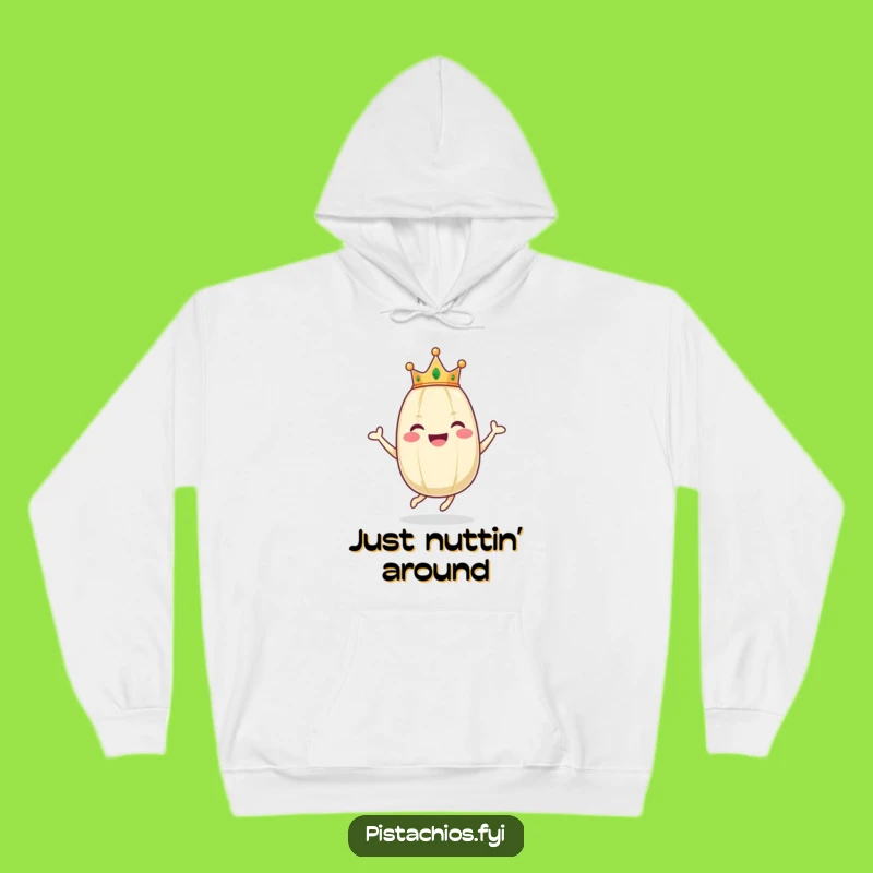Funny Royal Pistachio Joy Hoodie - Cozy Happy Character Gift