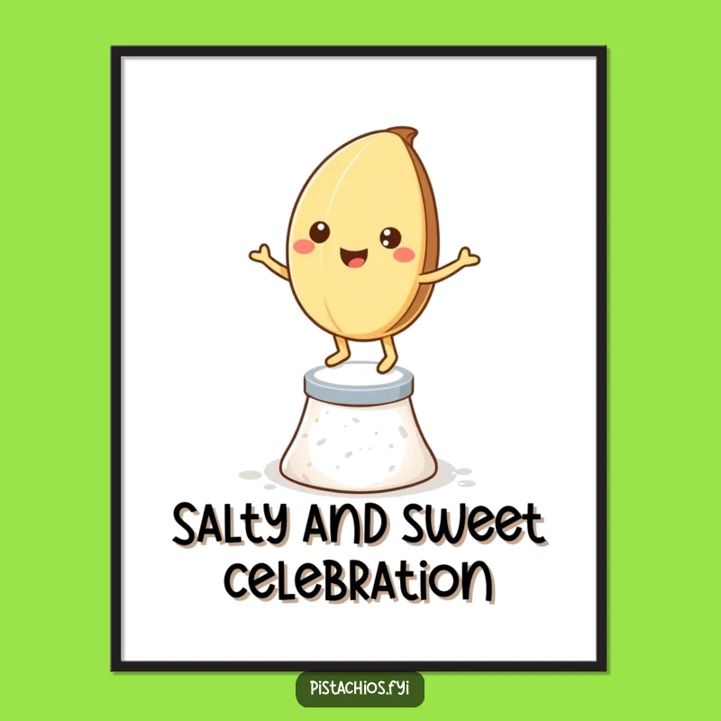 Free Printable Dancing Pistachio Wall Art: Funny Downloadable Quirky Decor