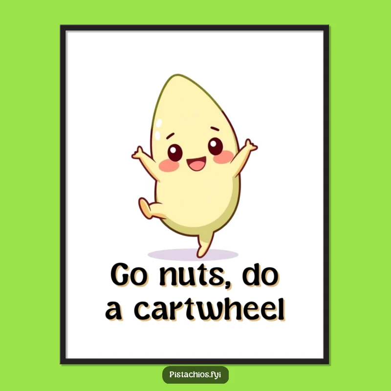 Free Printable Funny Pistachio Wall Art - Cartwheel Downloadable Decor