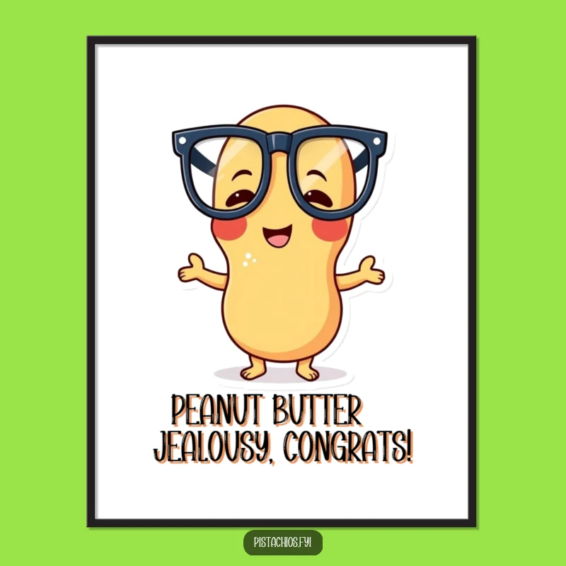 Free Printable Peanut Glasses Wall Art - Humorous Downloadable Decor for a Laugh