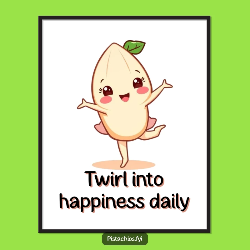 Free Printable Wall Art: Almond Pirouette Funny Downloadable Decor for a Touch of Class