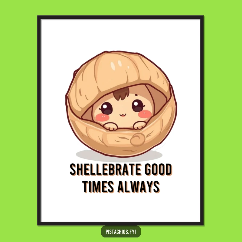 Free Printable Wall Art: Funny Hazelnut Peeking, Humorous Downloadable Decor for Your Home!